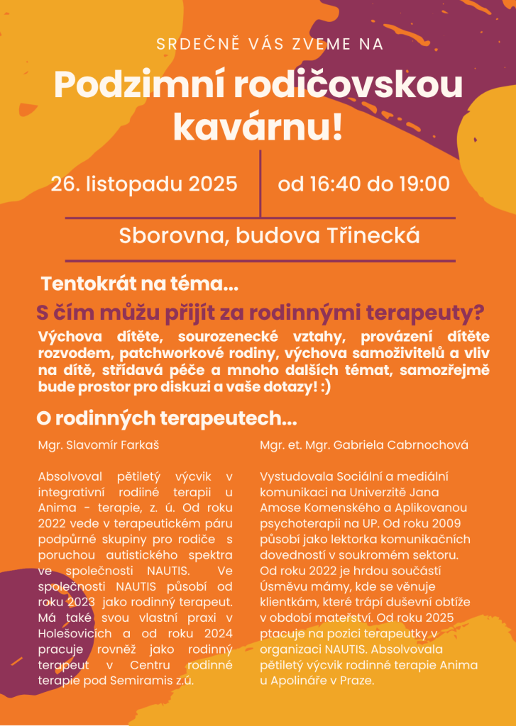 Rodičovská kavárna 26.&nbsp;11. 2025